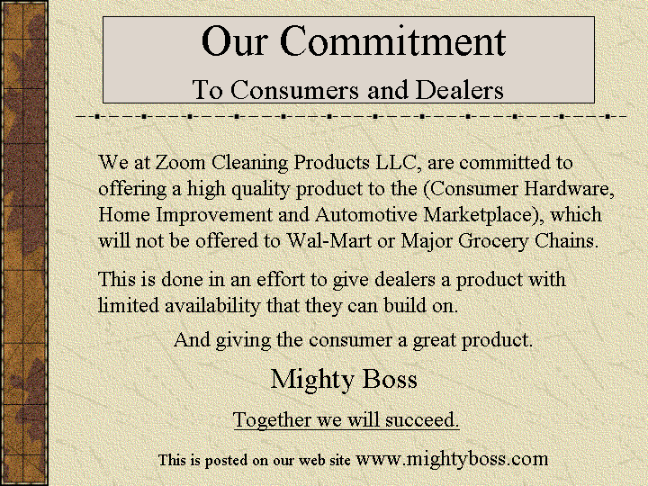 Our commitment